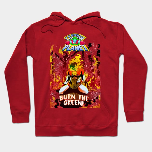 CAPTAIN PLANET FIRE Hoodie by GOUP